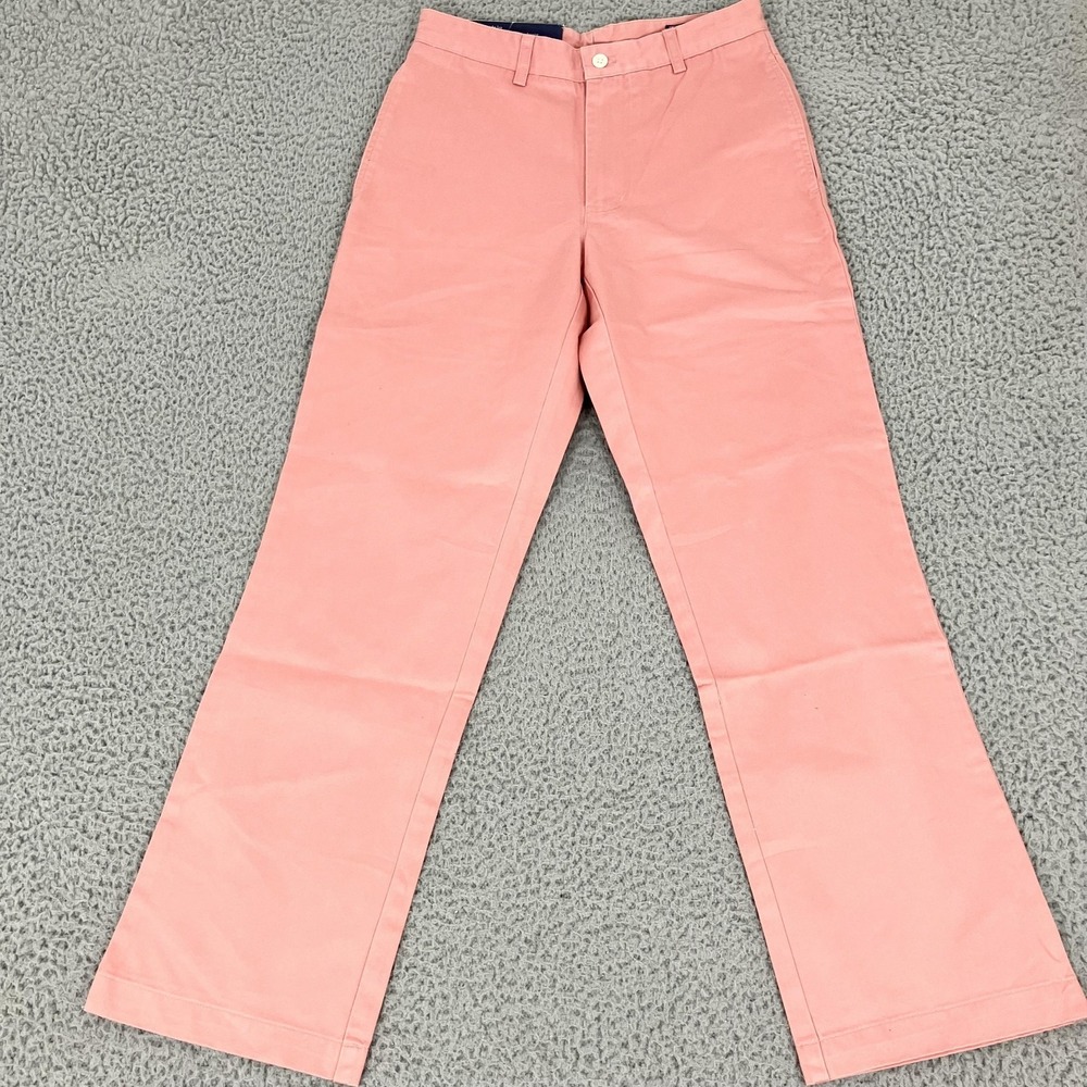Vineyard Vines Club Pant Pants Mens 28x30 Pink Chino Classic Fit Cotton Casual